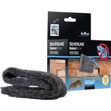 Silverline Rodentstop ståluld 4 × 400 mm