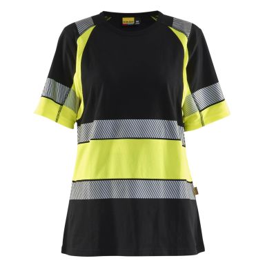Blåkläder 341010309933XS T-shirt varsel, svart/gul