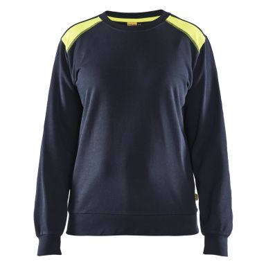 Blåkläder 340811588633XS Genser marineblå/gul
