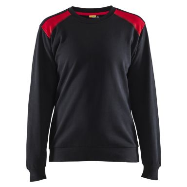 Blåkläder 340811589956L Genser svart/rød