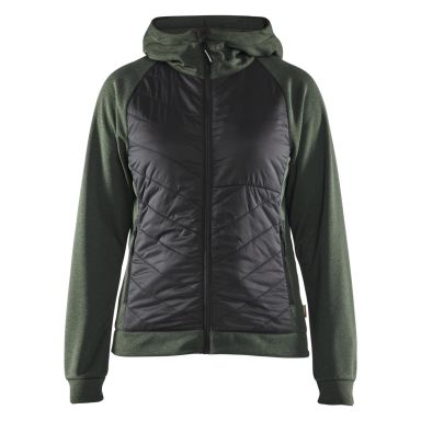 Blåkläder 346425334199XS Genser grønn/svart