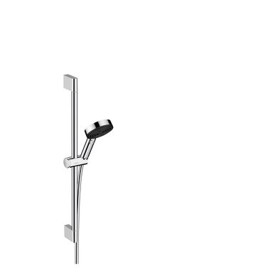Hansgrohe Pulsify Select S Suihkusetti sisältää käsisuihkun, suihkuletkun ja -tangon