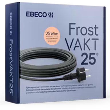 Ebeco Frostvakt 25 Varmepumpe selvregulerende, 25W/m