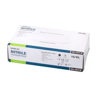 Guide Gloves 622 handske nitril, pulverfri, fødevaregodkendt