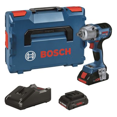 Bosch GDS 18V-450 HC Slagnøgle med batteri og oplader