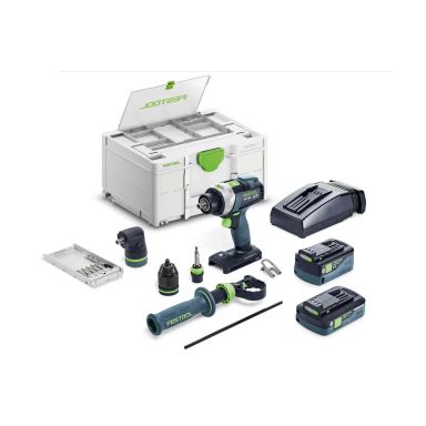 Festool QUADRIVE TPC 18/4 5,0/4,0 I-Set Slagskruetrækker med batteri og oplader