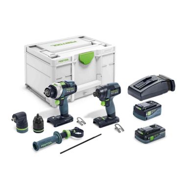 Festool TID 18 5,0/4,0-Set TPC 18/4 Værktøjssæt med batteri og oplader