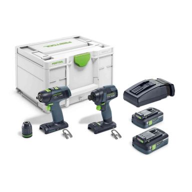 Festool TID 18 HPC 4,0 I-Set T18 Værktøjssæt med batteri og oplader