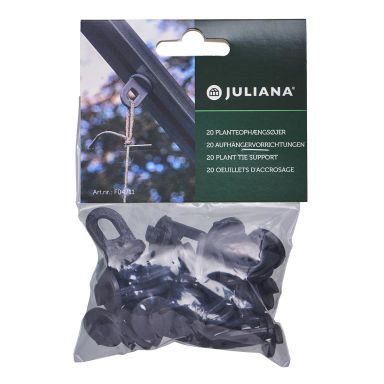 Juliana F04711 Upphängningöglor 20-pack, svart