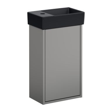 Gustavsberg Artic Small GB71ACVC34TL33R Servantmøbelpakke askgrå/svart, 36 cm, høyre