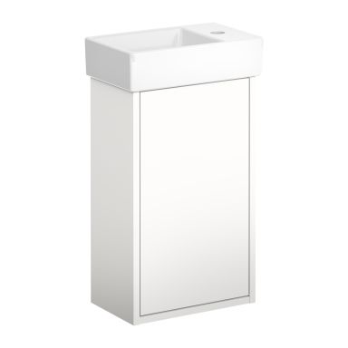 Gustavsberg Artic Small GB71ACVC34TM01L Servantskap hvit/hvit, 36 cm, venstre