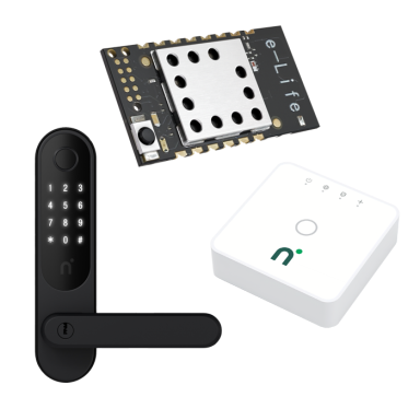 Nimly Touch Pro Ultimate Black + Connect Module & Connect Gateway Kodlås