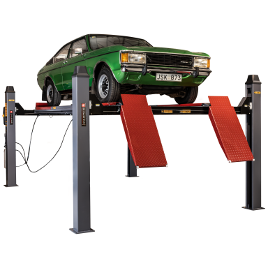 PELA 541443 Firer søjle lift med frihjulsløft, 4500 kg