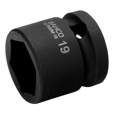 Bahco K7800M-19 Krafthylse 1/2 tomme, ekstra kort