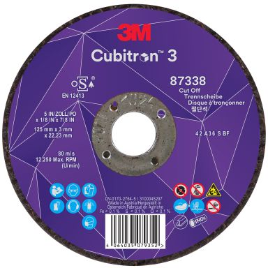 3M Cubitron 3 Kappeskive 22,23 mmx125 mm