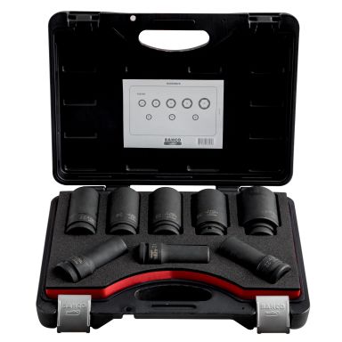 Bahco K8906Z/8 Krafthylssats 3/4", långa, 8 delar