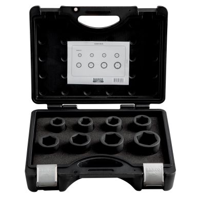 Bahco K8901Z/8 Krafthylssats 3/4", 8 delar