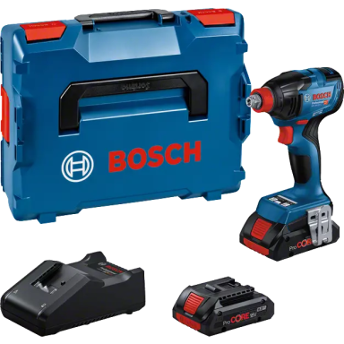Bosch GDX 18V-210 C Akkuiskuruuvinväännin/-mutterinväännin akun ja laturin kanssa