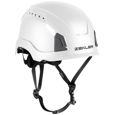 Zekler Zone Standard Vit Vernehjelm med 12 ventilasjonshull