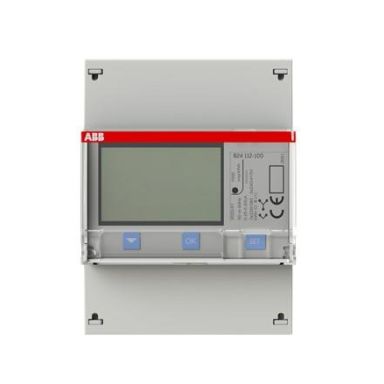 ABB B24 112-100 Energiamittari 3-vaihe, 6A 400VAC, MID, muuntajakytketty, Modbus, teräs