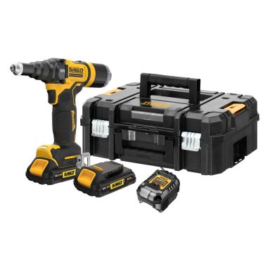 Dewalt DCF403D2GT-QW Akkuvetoniittipistooli akkujen ja laturin kanssa