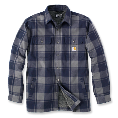 Carhartt 105939412-S Flanellskjorta marinblå, svart