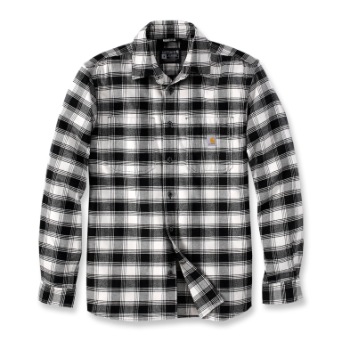 Carhartt 105945W03-XL Flanellskjorta svart, vit