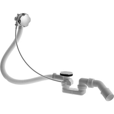 Duravit 790225000001000 Afløbssæt med overløb, 400x80x400 mm