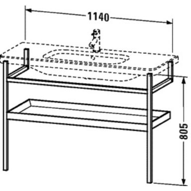 Duravit Durastyle DS988401877 Benkonstruksjon tre