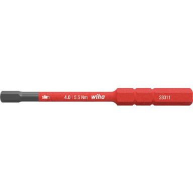 Wiha slimBit 37225 Ruuvauskärki kuusiokolo, 75 mm, 1000 V