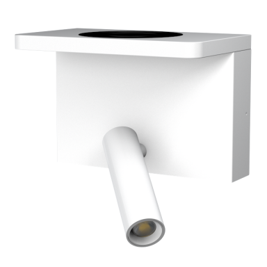 Aneta Lighting Bedside CHARGE 71278-70 Sengelampe 3 W LED, USB-A + USB-C, hvit