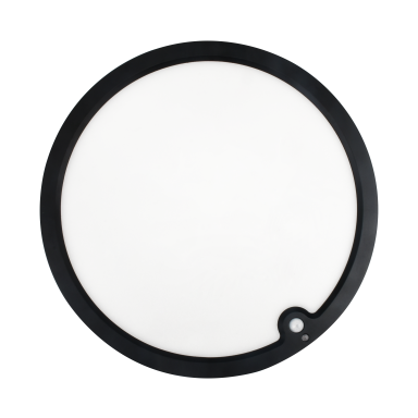 Aneta Lighting Ring 15/300 PIR Plafond med PIR-sensor, Ø293x24 mm, svart
