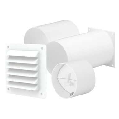 Fresh 55022 Gennemføringskit Ø100 mm, PP, hvid