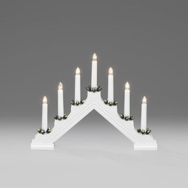 Konstsmide 2310-210 Elektrisk adventslysestake 7 kynttilää, muovi