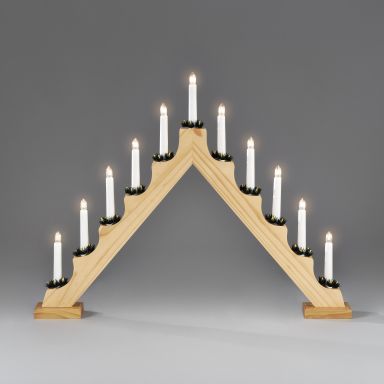 Konstsmide 2541-100 Adventsljusstake 11 ljus, natur