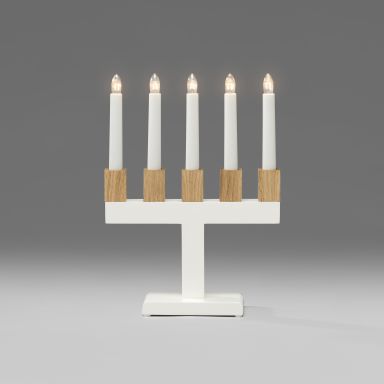 Konstsmide 2558-201 Adventsljusstake 5 ljus, ek