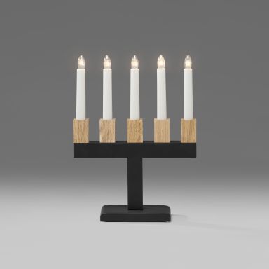 Konstsmide 2558-701 Adventsljusstake 5 ljus, ek