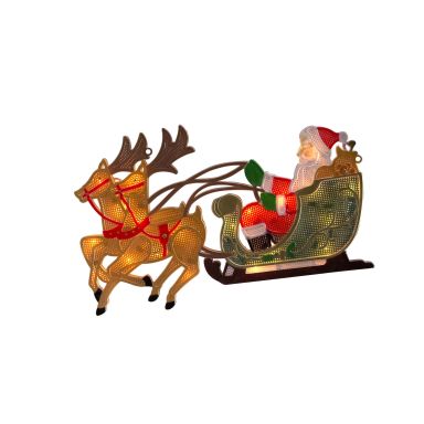 Konstsmide 2853-010 Silhuetlampe ren og slæde, 20 LED