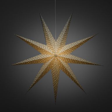 Konstsmide 2931-249 Julstjärna papper, petrolblå