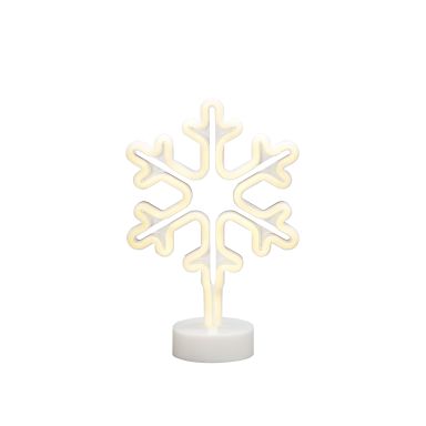 Konstsmide 3077-100 Dekorationsbelysning snöflinga med ljusslang, LED