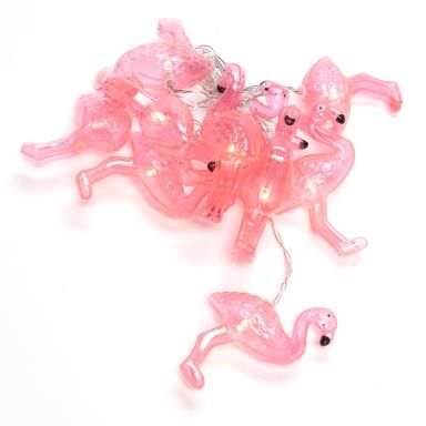 Konstsmide 3132-343 Lyskæde flamingo, 3xAA