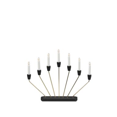 Konstsmide 3539-870TR Elektrisk lysestake messingbelagt