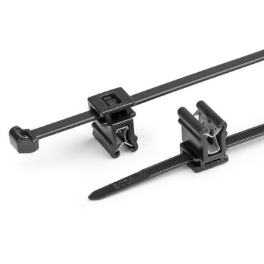 Hellermann Tyton T50ROSEC4A-W Buntband och kantclips
