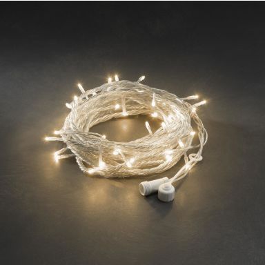 Konstsmide 4850-803 Ljusslinga transparent kabel, 50 LED