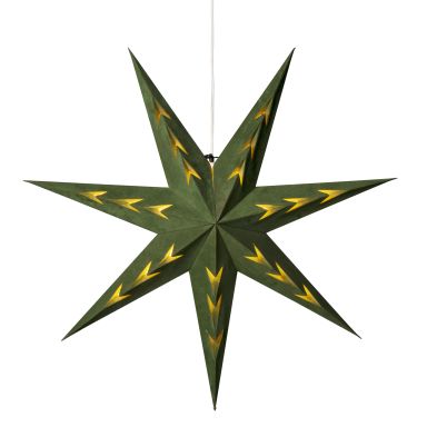 Konstsmide 5953-900 Julstjärna papper, sammet, grön