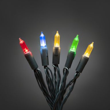Konstsmide 6070-500 Ljusslinga färgade, grön kabel