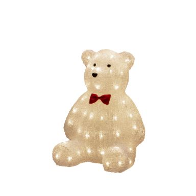 Konstsmide 6246-103 Dekorasjonsbelysning bamse, akryl, 38 cm 64 LED