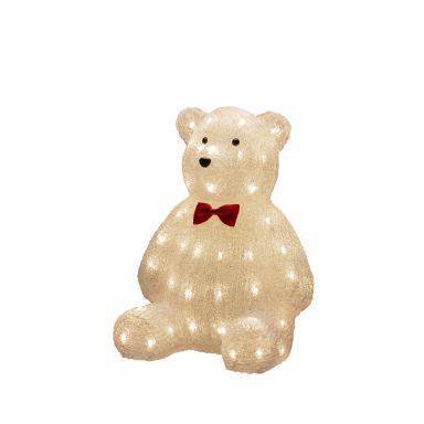 Konstsmide 6246-103 Dekorationsbelysning teddybjörn, akryl, 38 cm 64 LED