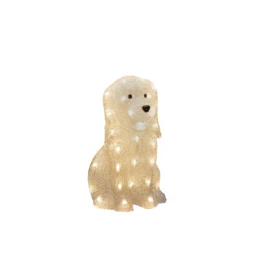 Konstsmide 6299-103 Dekorasjonsbelysning hund, akryl, 31 cm, 40 LED