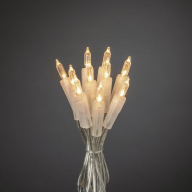 Konstsmide 6301-103 Lyskæde varmhvide LED'er, gennemsigtigt kabel